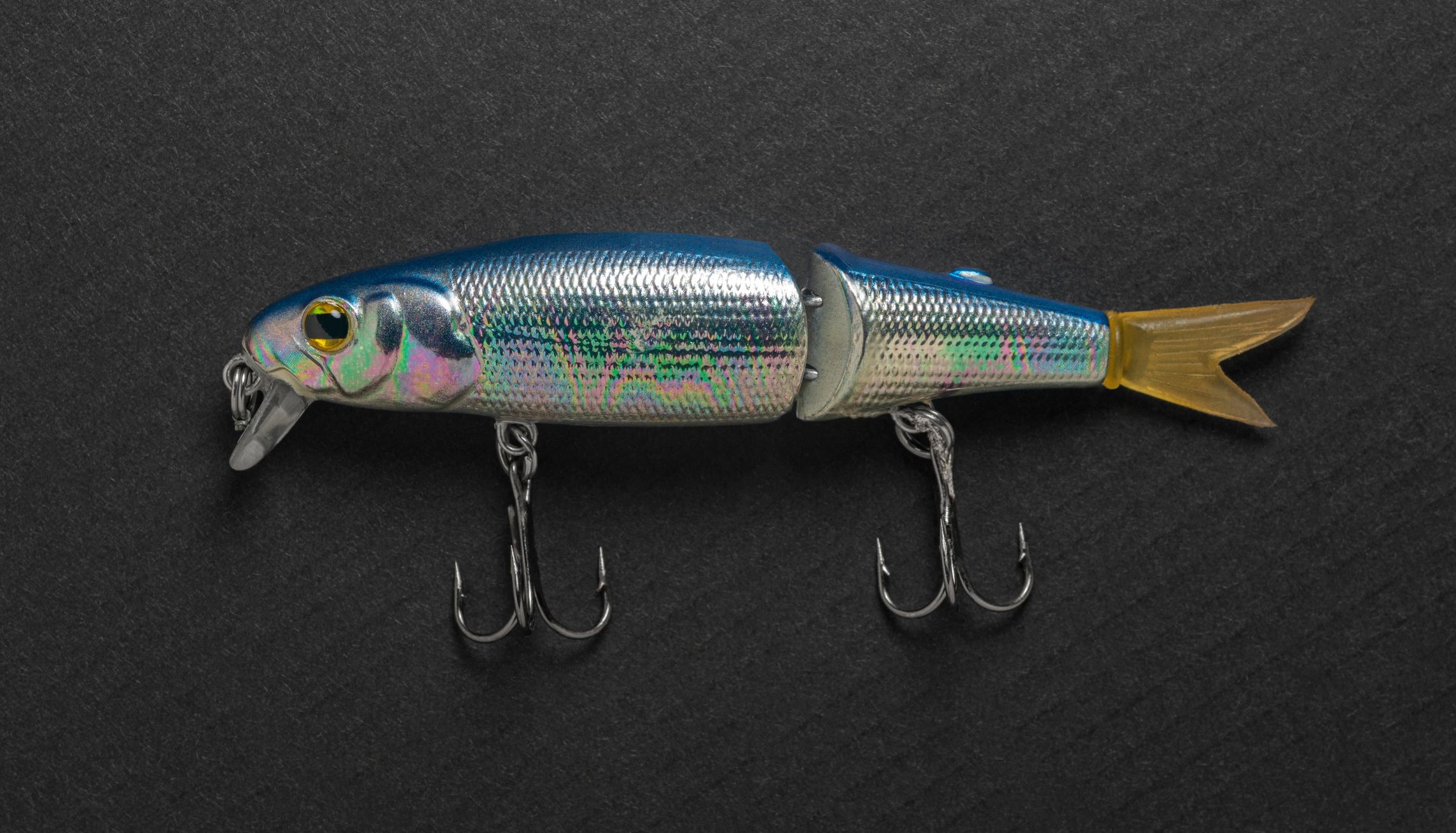 Close-up of fishing lure and tackle